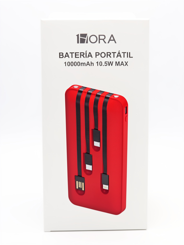 BATERIA PORTATIL 10000MAH 1HORA 10.5W