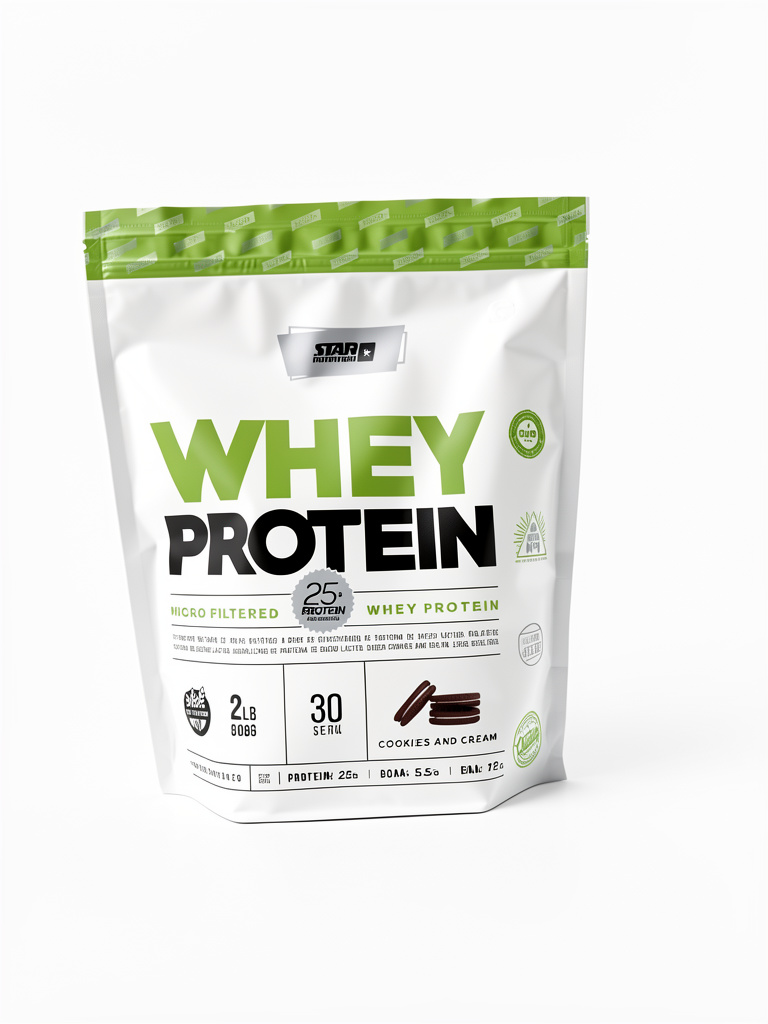 Star Nutrition Whey Protein Cookies and Cream 2lb