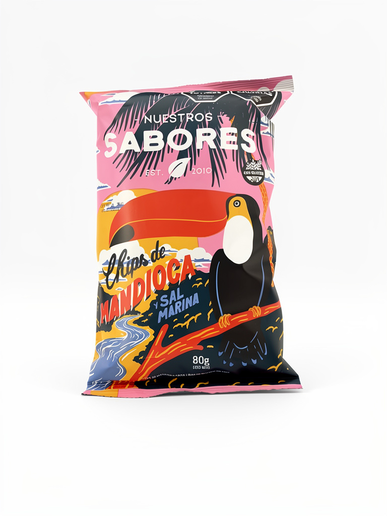 Nuestros Sabores chips de mandioca
