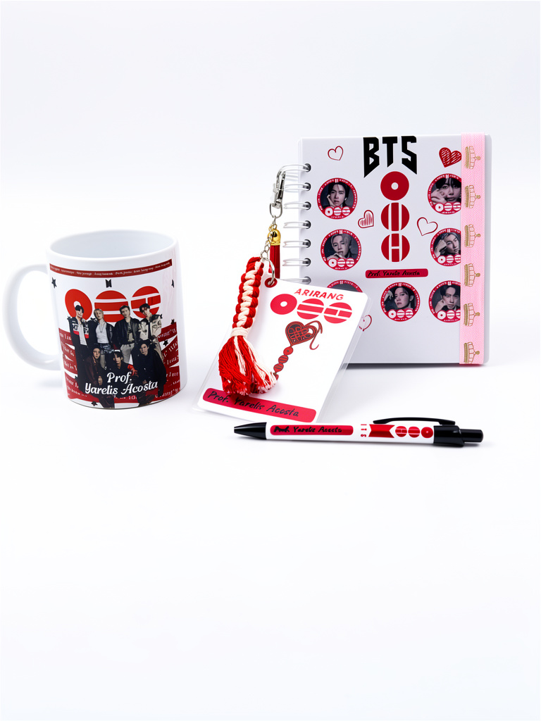Kit de Mini Libreta, Pluma y Taza personalizada