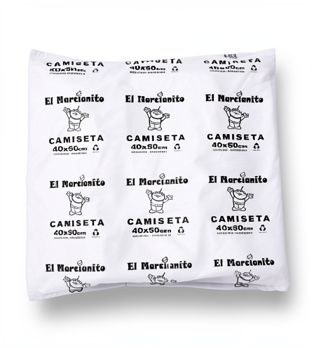 Camiseta 40x50 Blanca Super Resistente