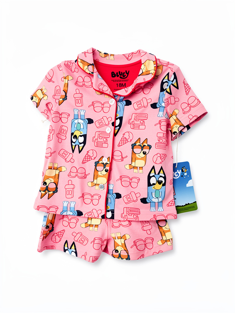 Bluey pijama rosada talla: 18m