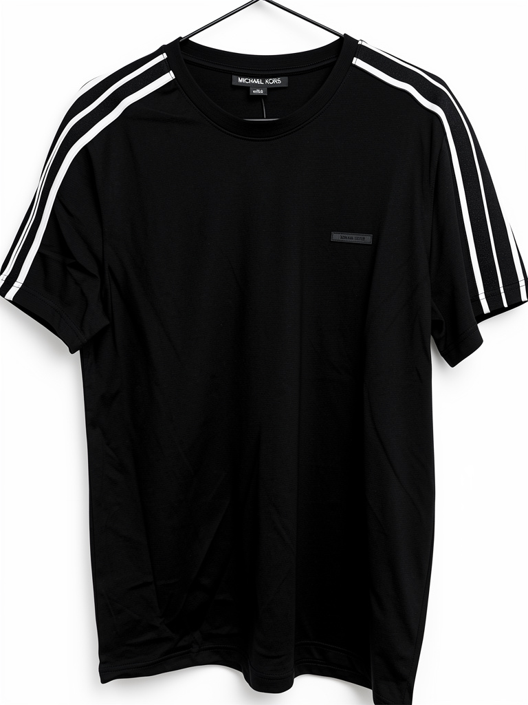 Michael Kors camiseta negra rayas