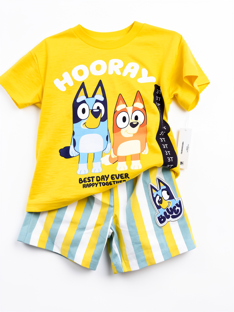 Bluey set amarillo talla:3