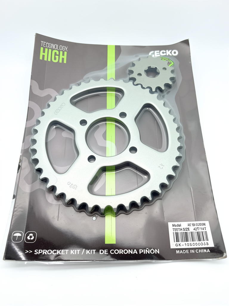 [gk 105000048] kit corona y piñon suzuki ax 100 14