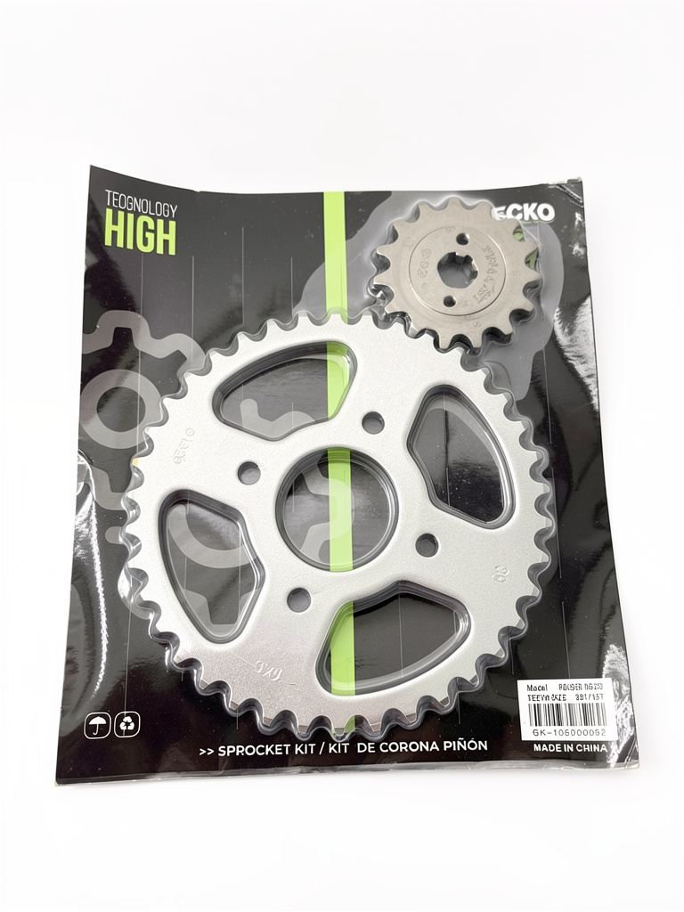 [gk105000032] kit transmision corona y piñon rouser ns 220 38/15