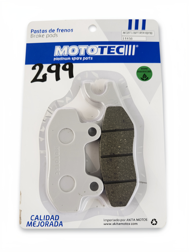 Pastilla 299 MotoTec III de freno