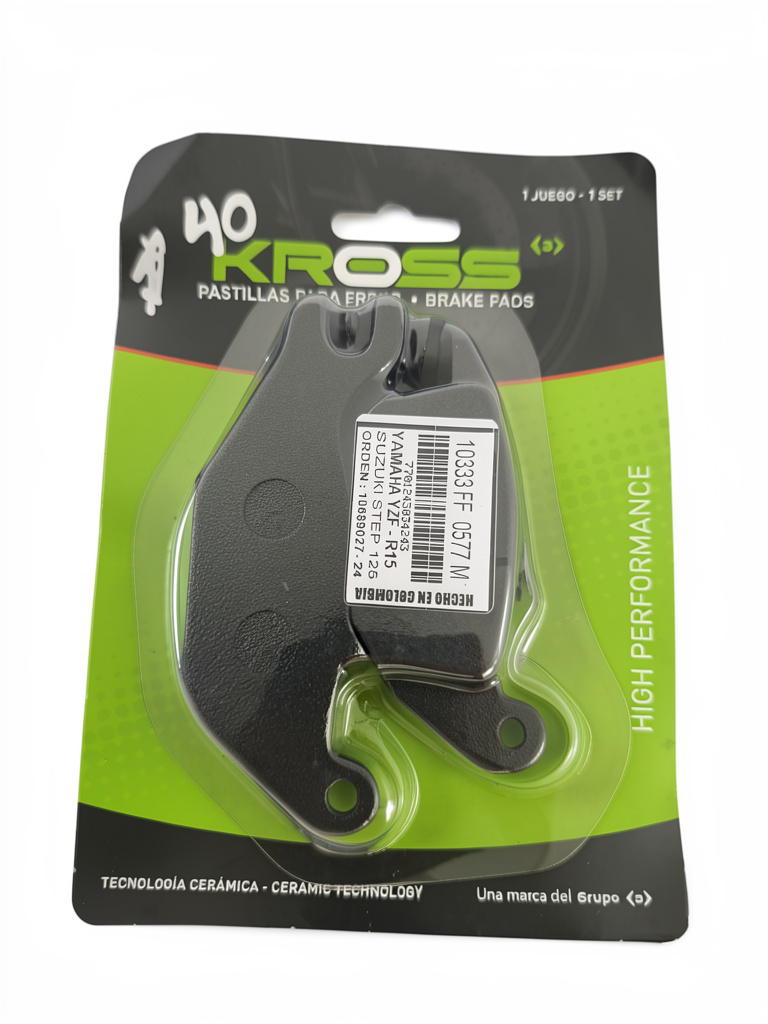 Pastillas 333 Kross freno negras
