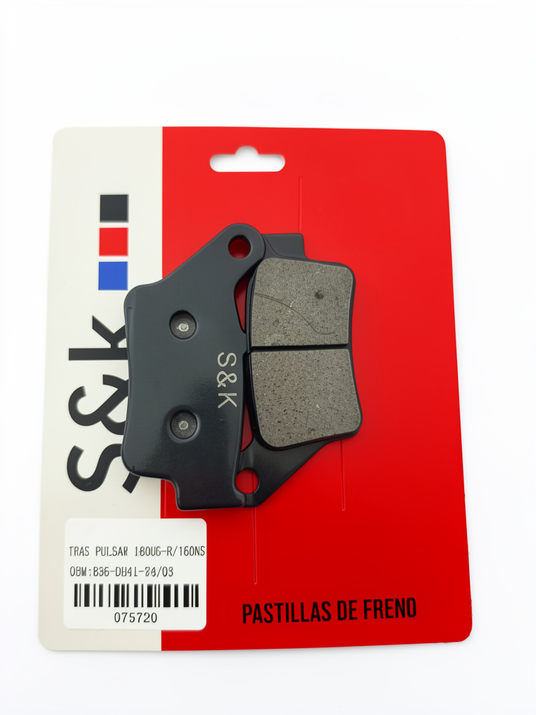 Pastillas 322 S&K de freno traseras Pulsar 180UG-R/160NS