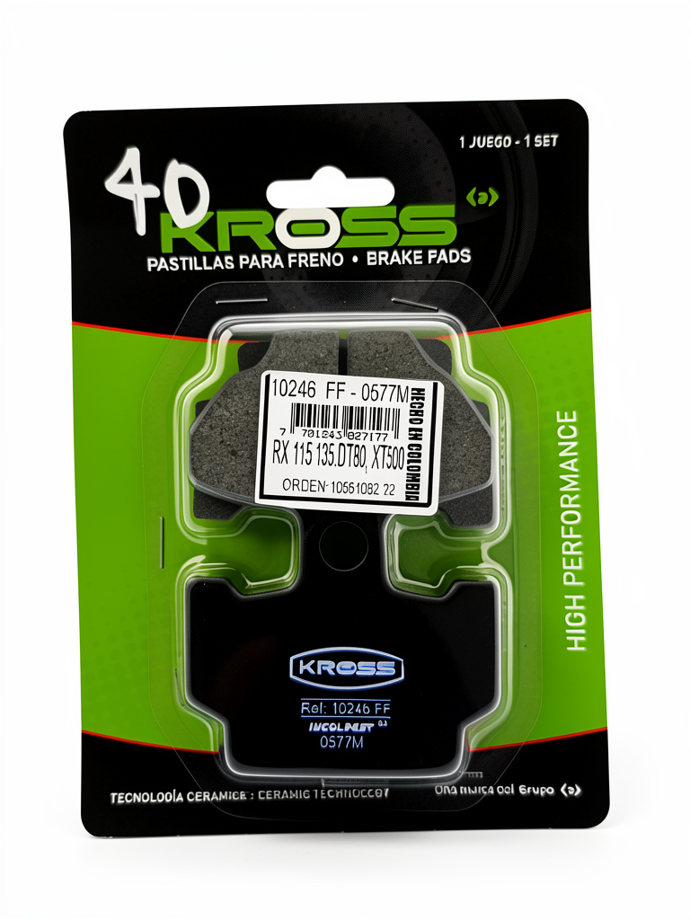 Pastilla 246 Kross de freno negras