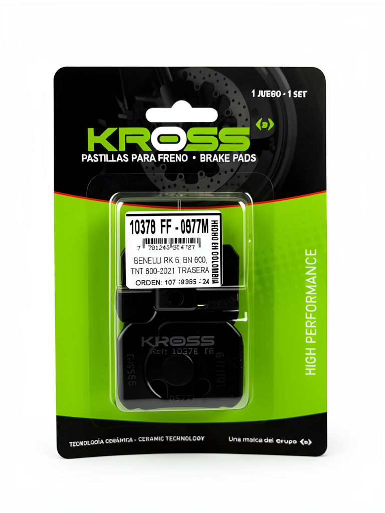 Pastilla 378 Kross freno negras