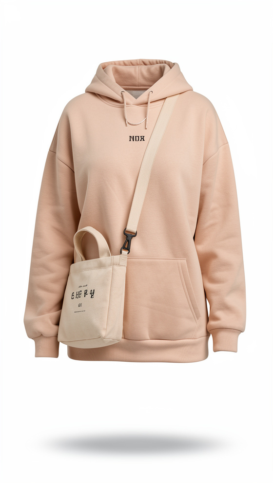 Sudadera Con Capucha De Ajuste Holgado Con Forro Térmico Y Estampado De Mujer