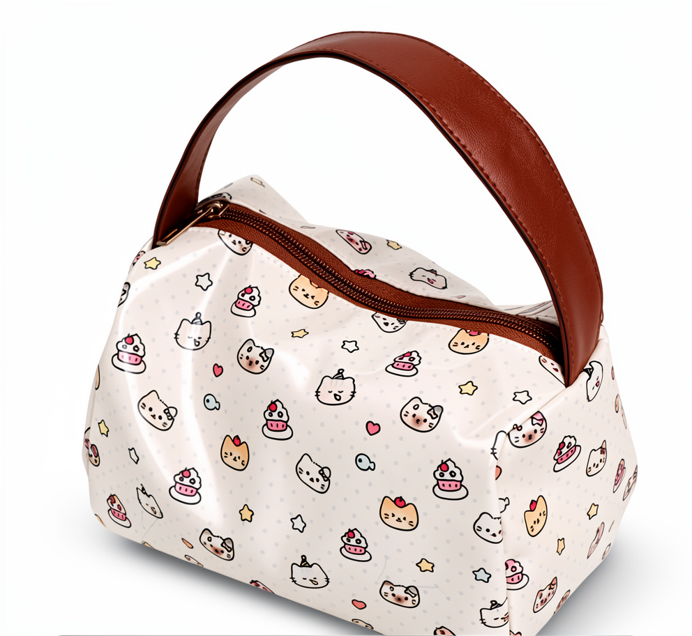 Cosmetiquera Auténtico Hello Kitty 3D Neceser | Bolso de Maquillaje Portátil de Gran Capacidad para Viajes