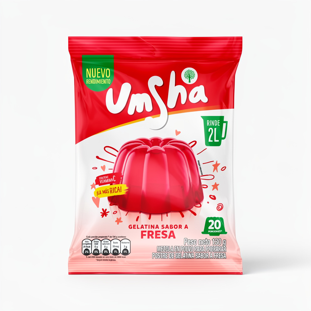 GELATINA UMSHA FRESA 120G