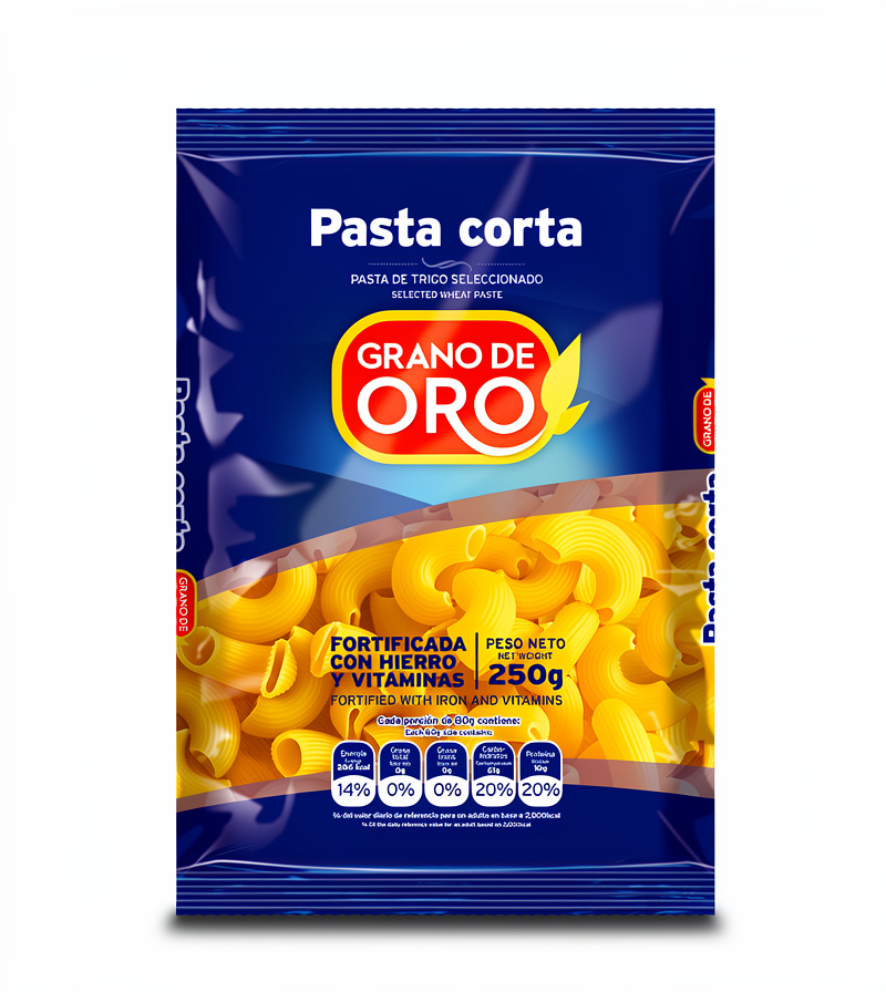 FIDEOS CODITO RAYADO GRANO DE ORO 250G