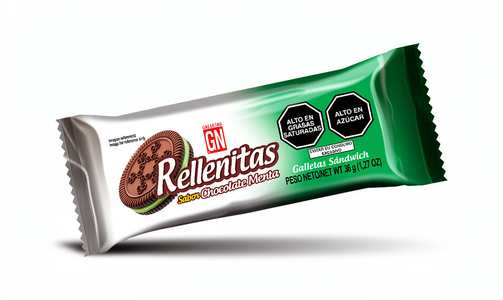 GALLETA RELLENITAS CHOCO MENTA 36G