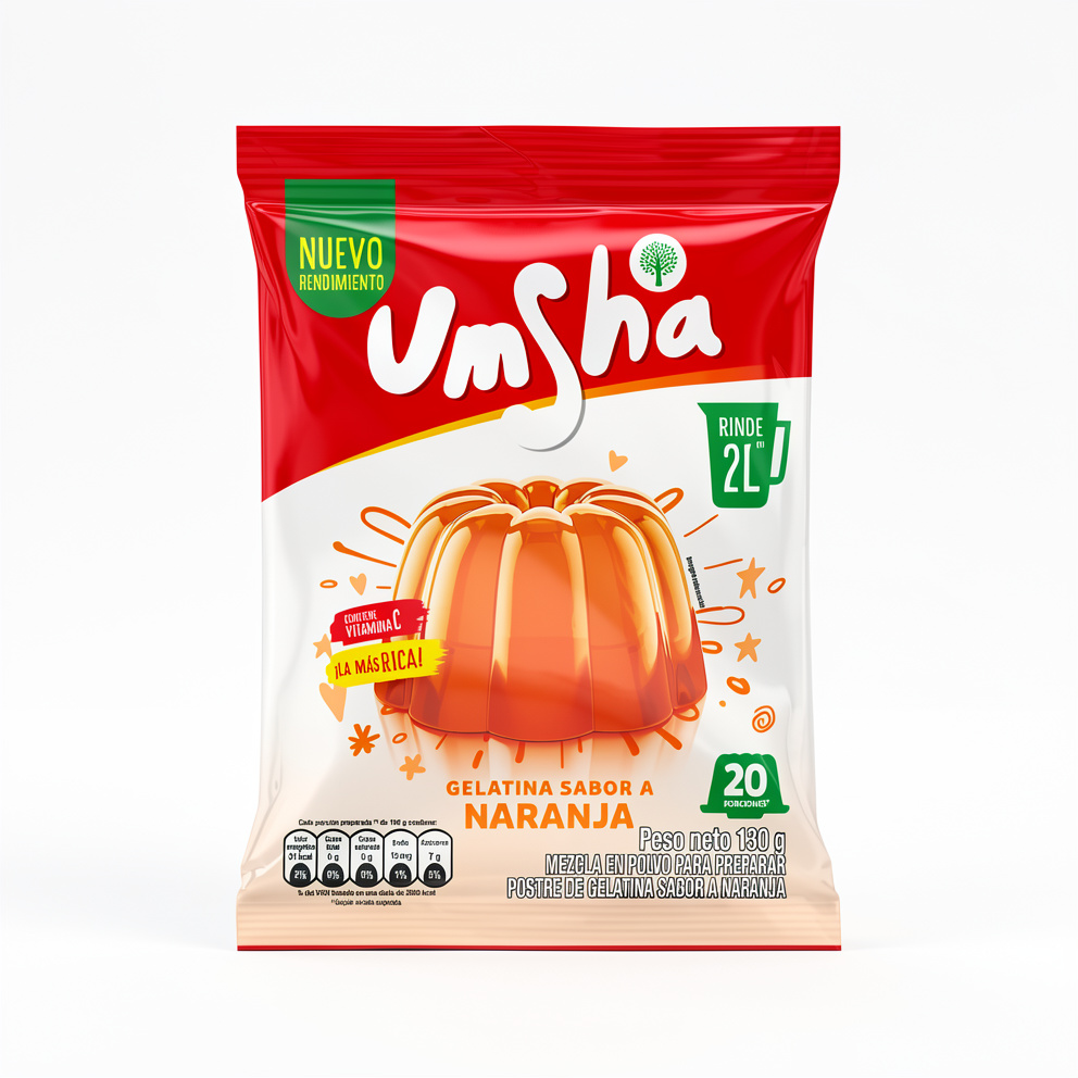 GELATINA UMSHA NARANJA 120G