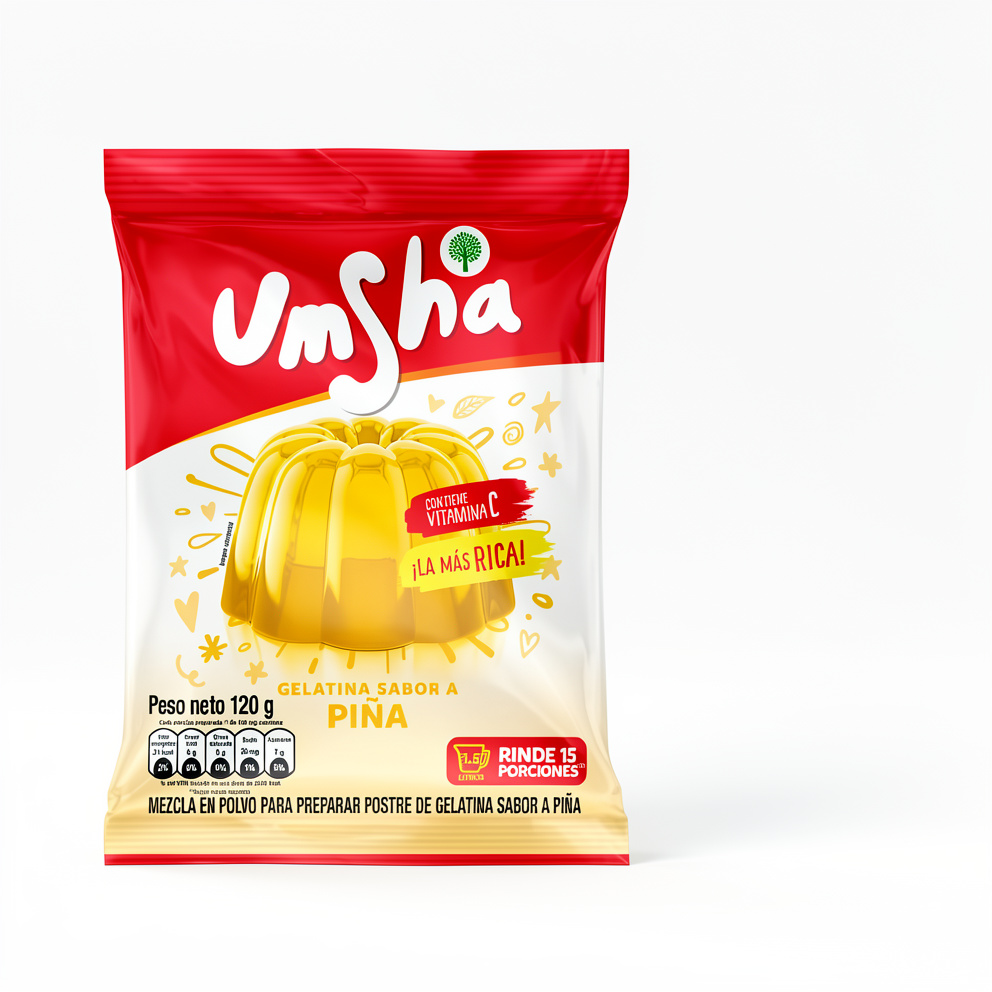 GELATINA UMSHA PIÑA 120G