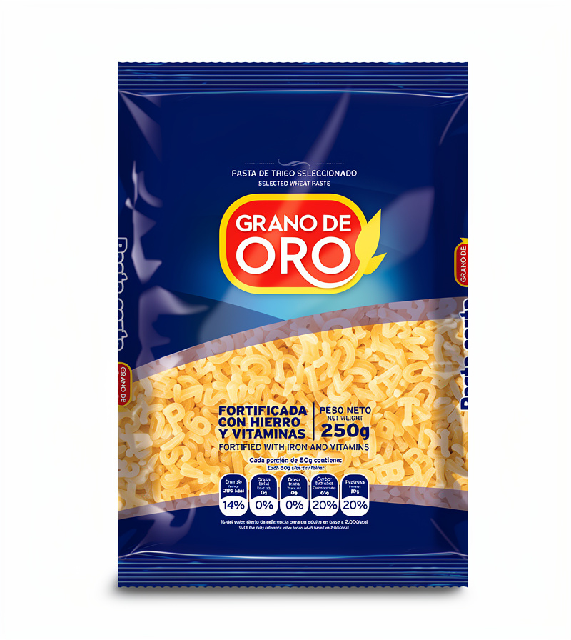 FIDEOS LETRAS GRANO DE ORO 250G