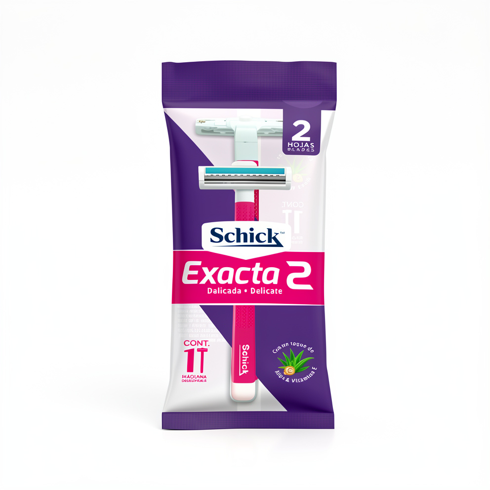 PRESTOBARBA SCHICK EXACTA 2 HOJAS MUJER MAQUINA DE AFEITAR