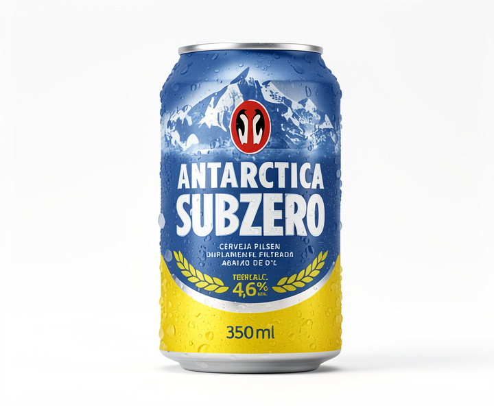 Cerveja Antártica Sub Zero 350ml lata