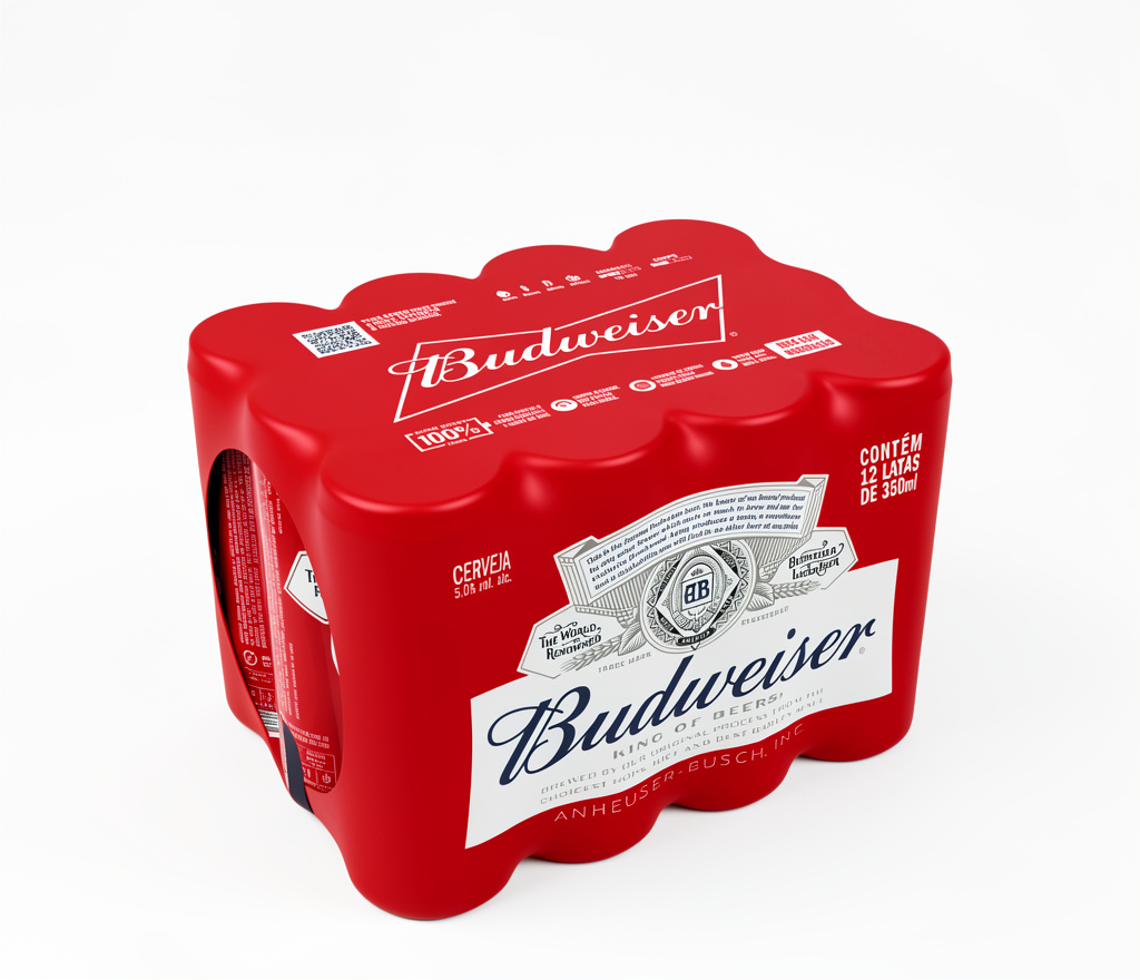 Cerveja Budweiser lata 350ml caixa c/ 12 un