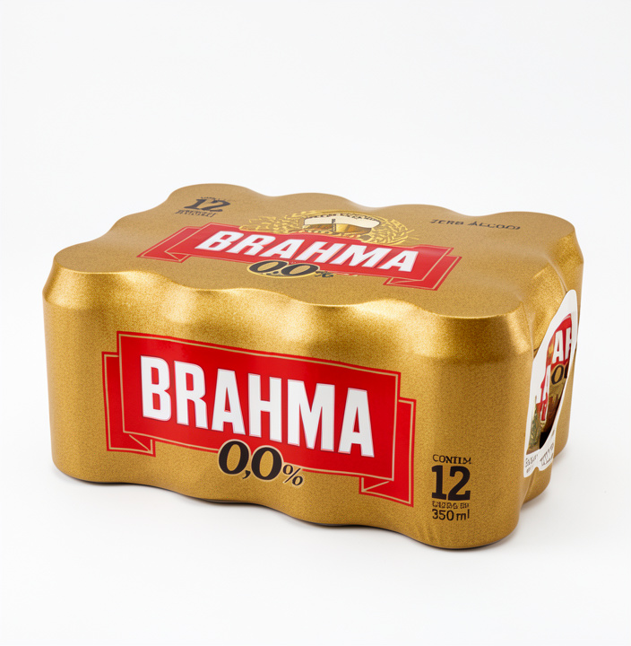 Cerveja Brahma zero álcool 350ml Caixa  c/12