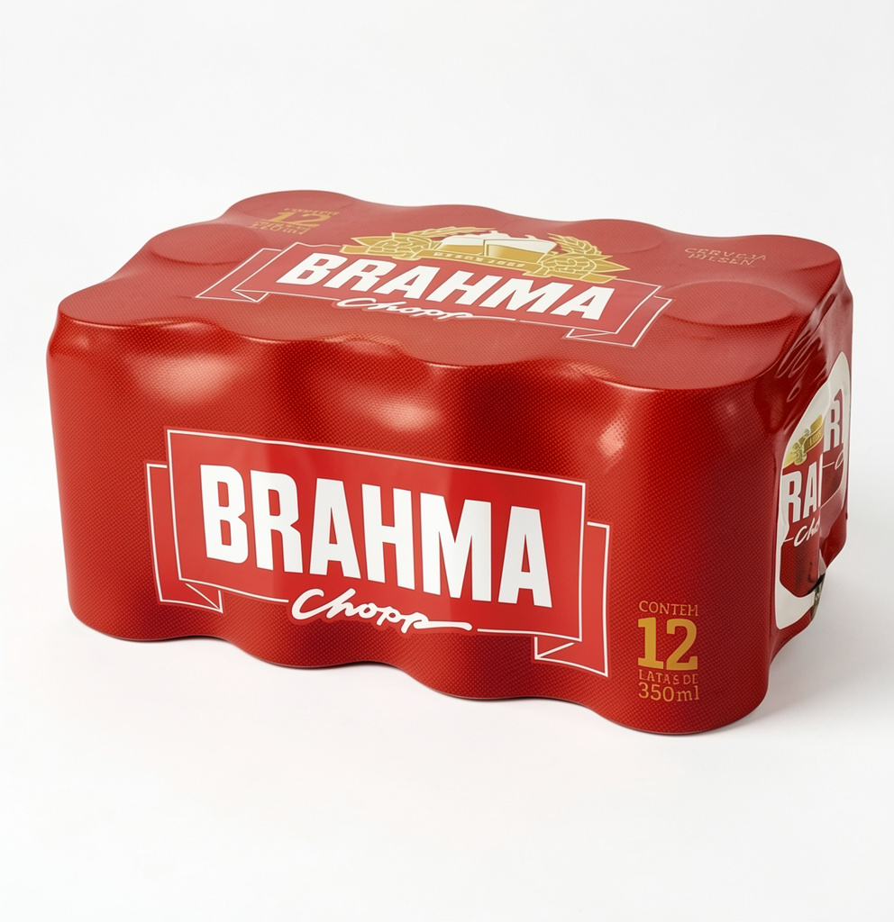 Cerveja brahma chopp 350ml caixa c/ 12 un
