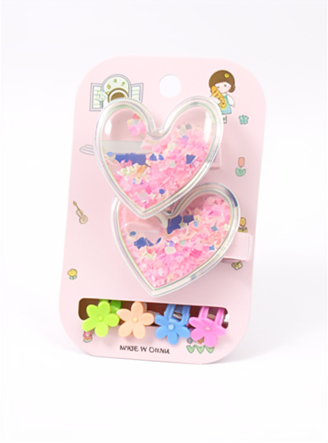 Set ganchos corazon