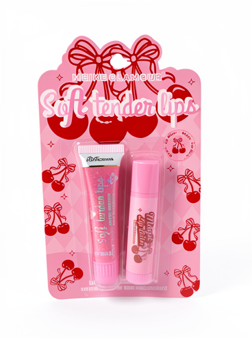Kit de labios- bálsamo labial y gloss meike glamour