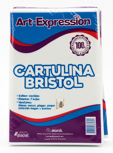 Cartulina Bristol 1/8 pasteles paquete por 7 Art expression