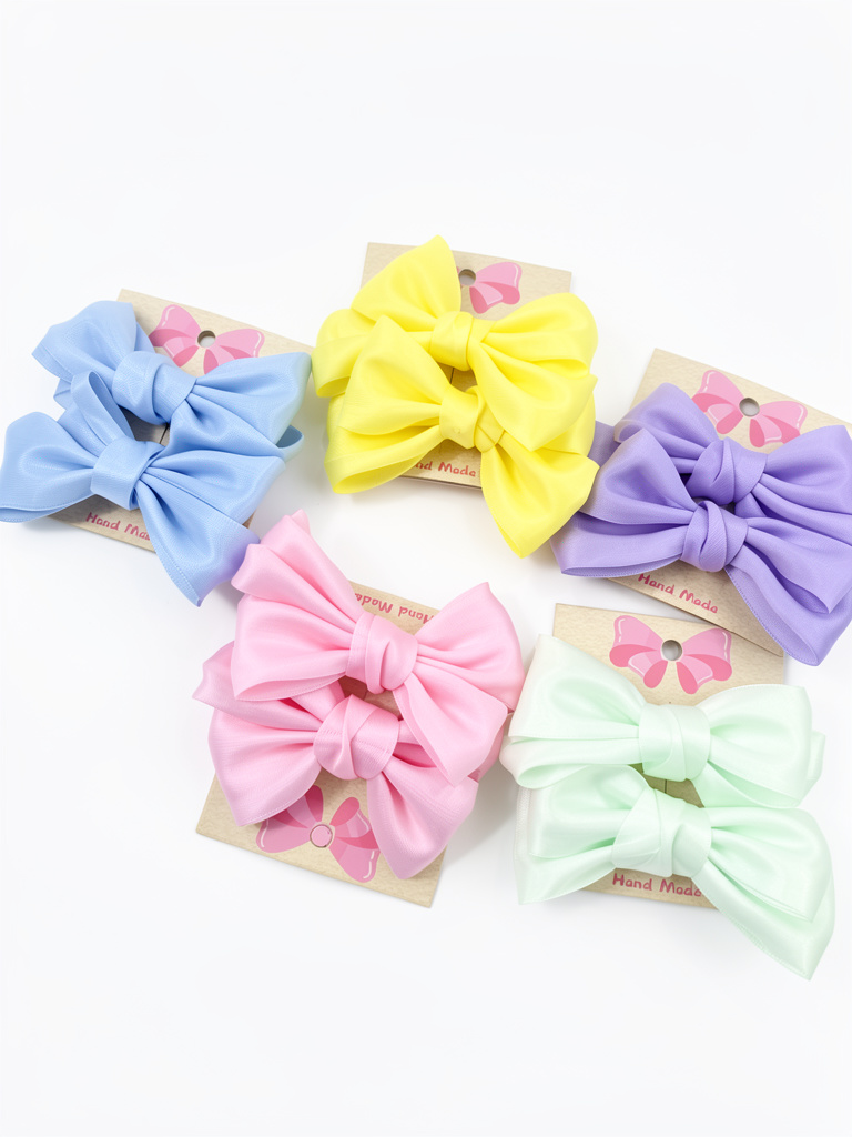 Lazos vibrantes de colores pasteles