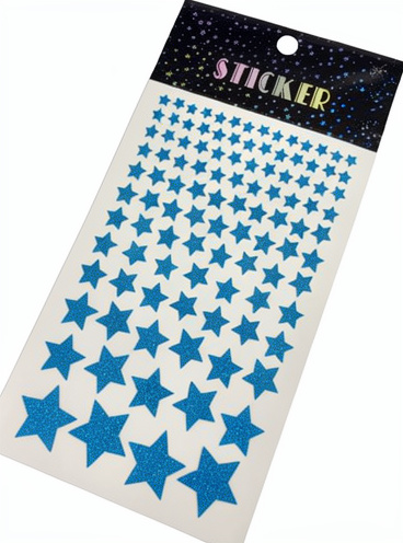 Stikers estrella en diferentes colores