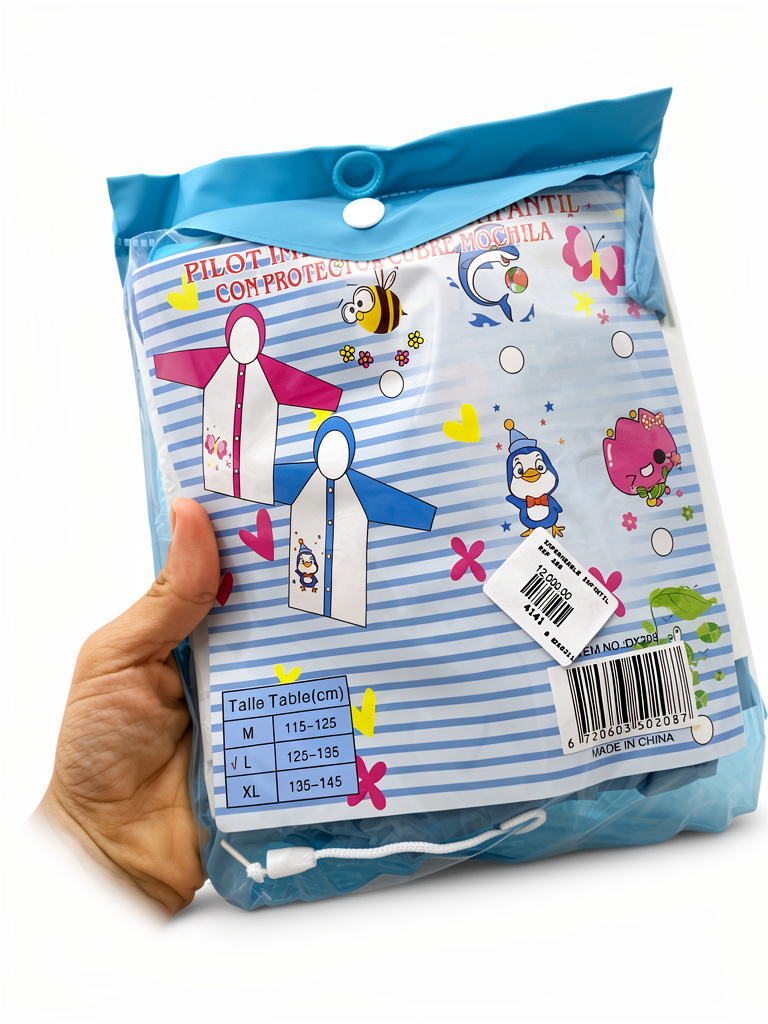 Capa impermeable muñequito