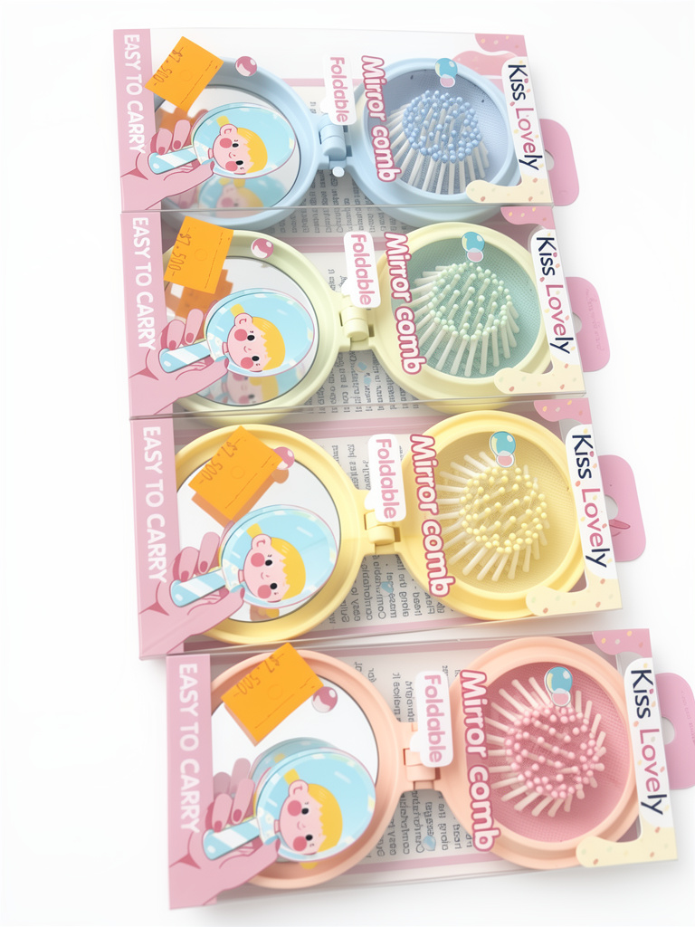 cepillos con espejo KISS LOVELY