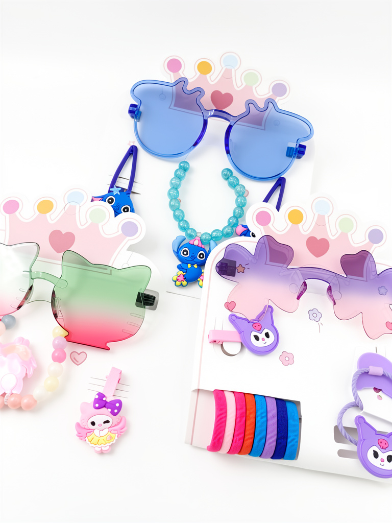 Set de gafas con ganchos y pulseras