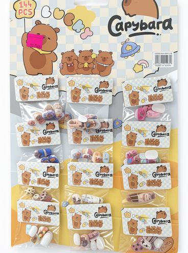 Uñas postizas económicas capibara y kuromi