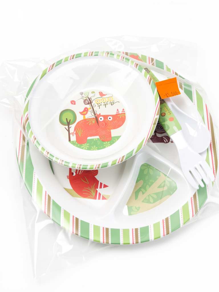 Set platos y cubierto niño