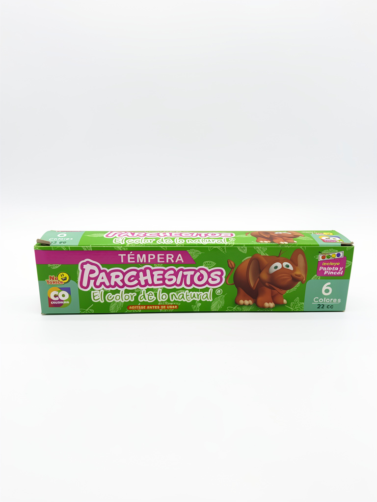 Caja de tempera parchesito