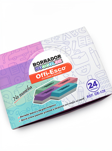 Borrador duocolor offi esco