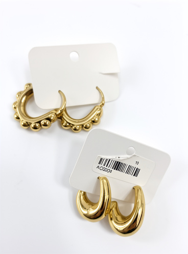 Aretes candonga rodio