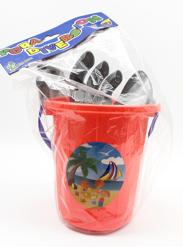 Balde para playa con palitas