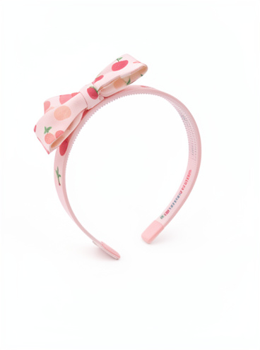 Diadema con lazo estilo cereza