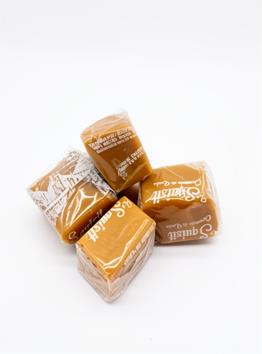 dulce de caramelo de leche cuadrado