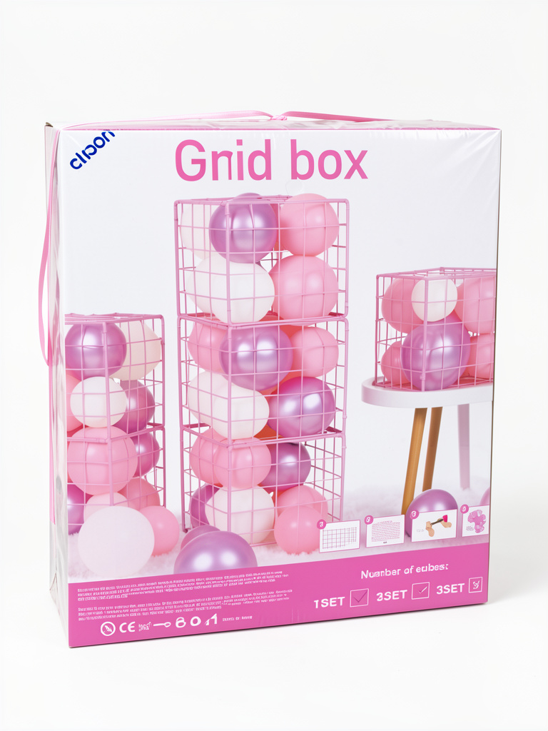 Cubo de globos decorativos 30x30