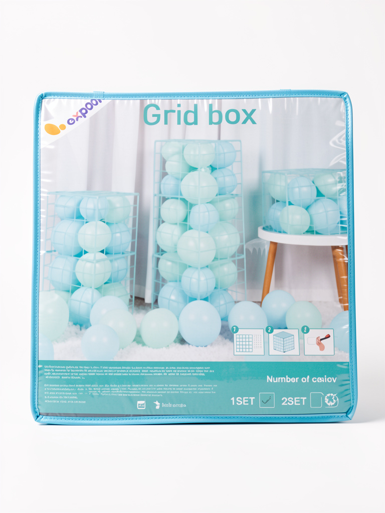 Cubo decorativo 30x30 celeste