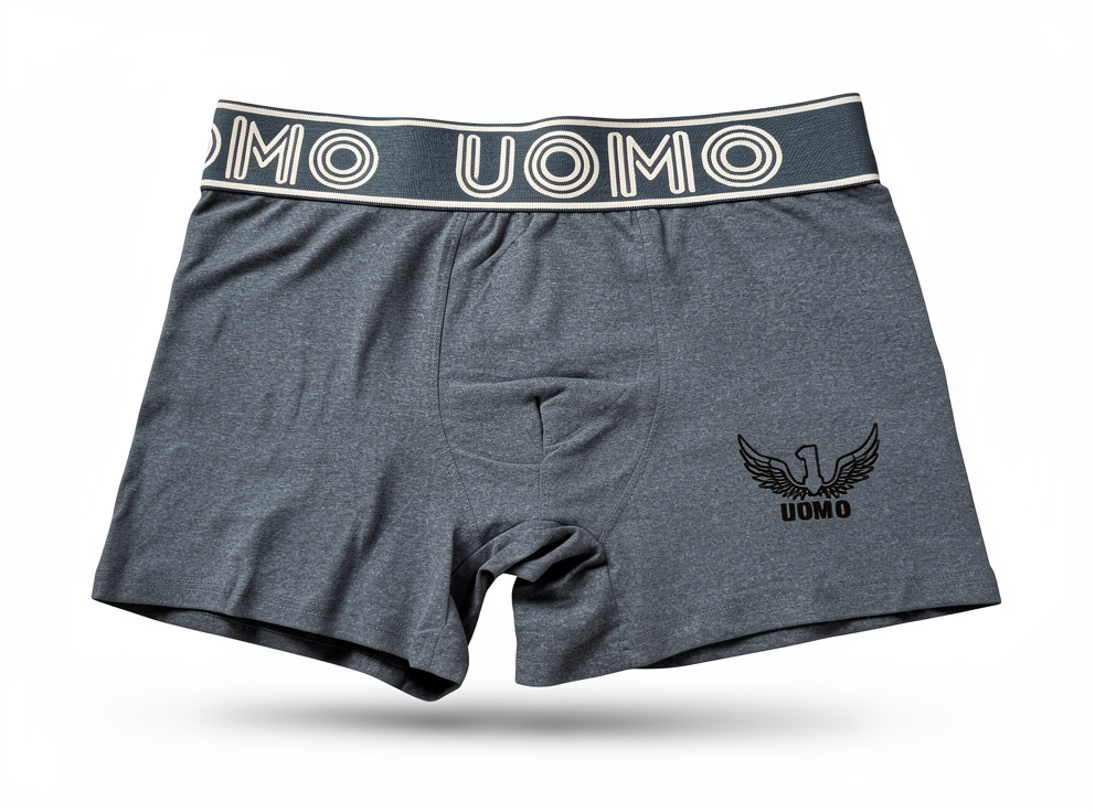 BOXER ALGODÓN UOMO LISO FASHION ELÁSTICO