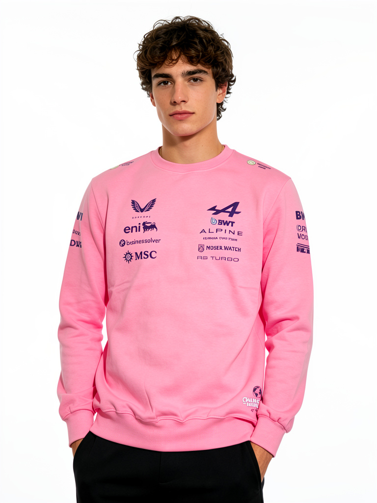 B1-Buzo Cuello Redondo Pink