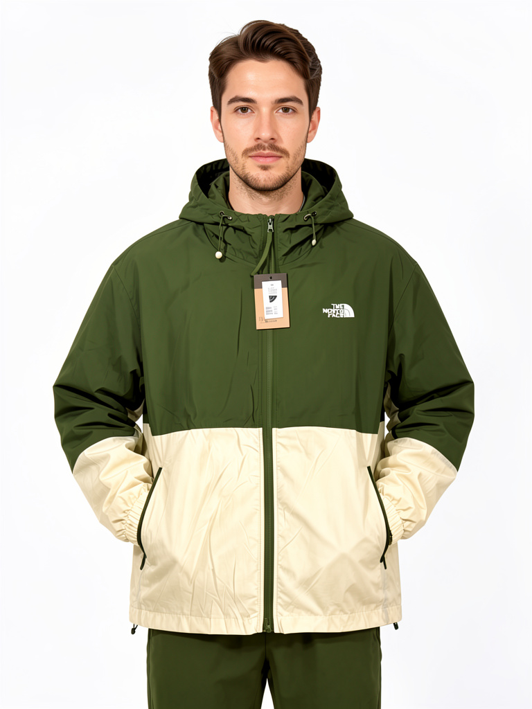 2-Rompe Vientos North Face Verde Oscuro