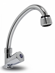 GRIFERIA LAVAPLATO (ABS) PLASTICO CROMADO POMO REDONDO